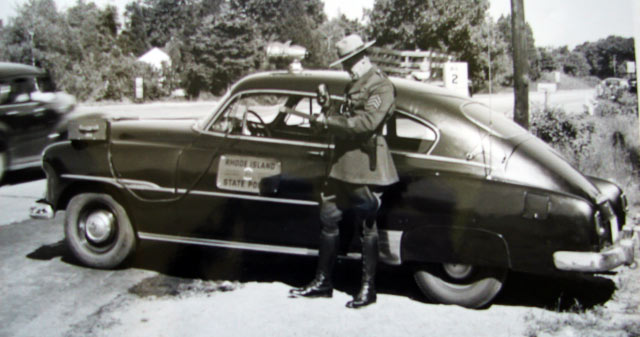 Rhode Island police license plate