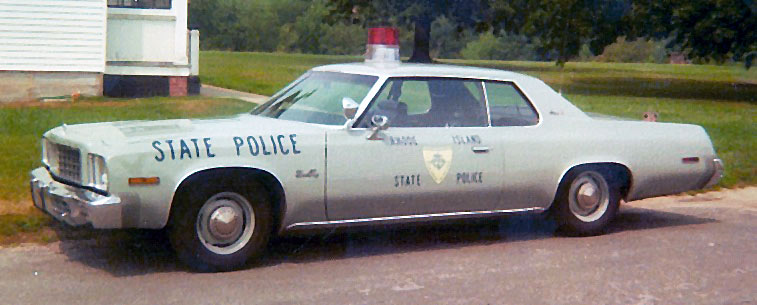 Rhode Island police license plate