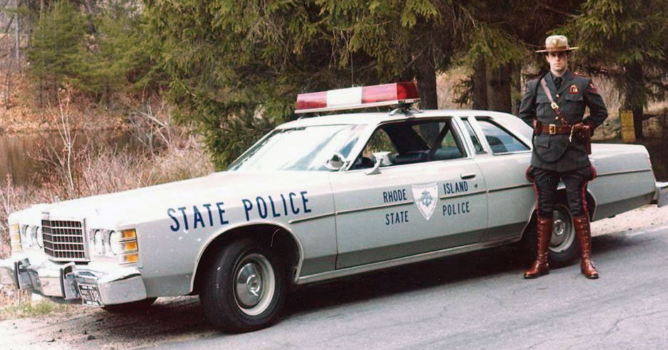 Rhode Island police license plate