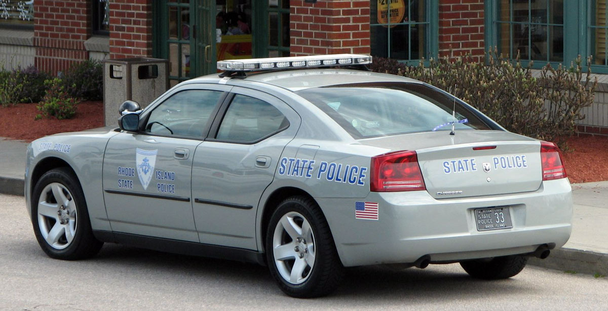 Rhode Island police license plate