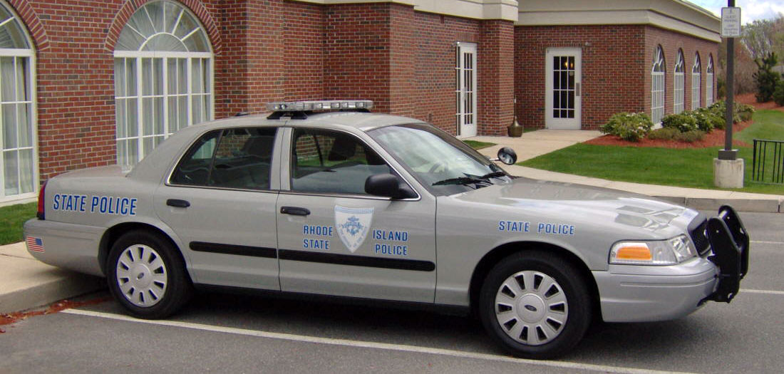 Rhode Island police license plate