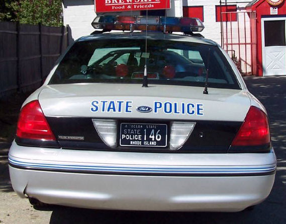 Rhode Island police license plate