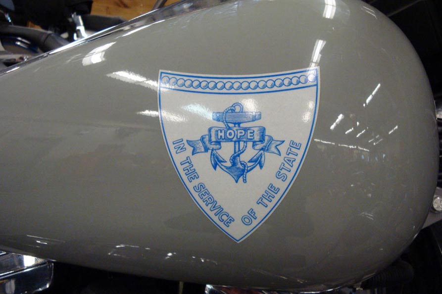 Rhode Island police license plate