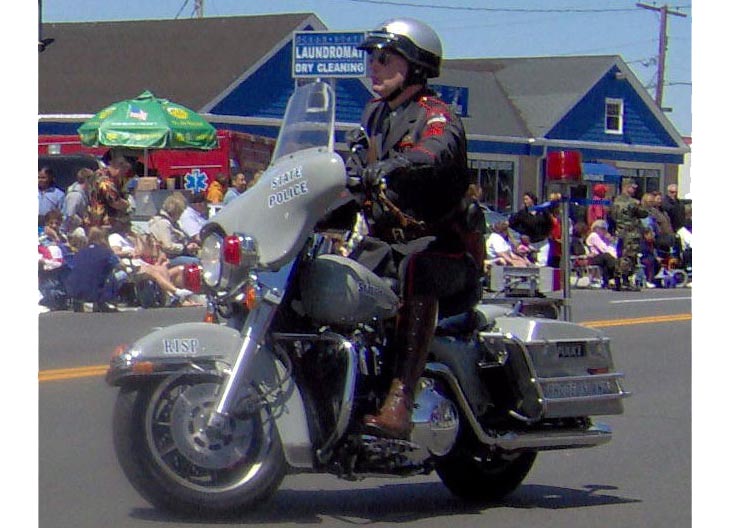 Rhode Island police license plate