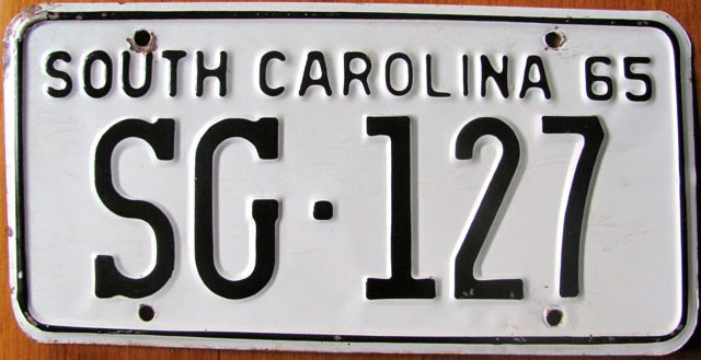 SouthCarolina  police license plate