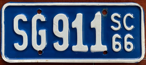 SouthCarolina  police license plate