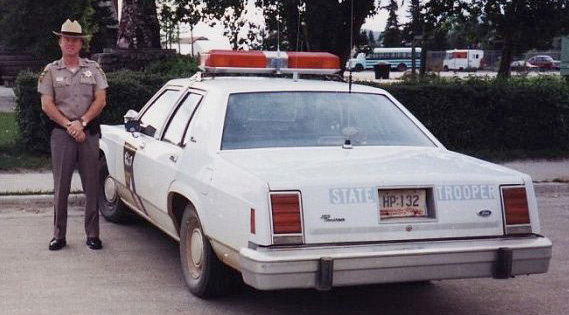 South Dakota police license plate