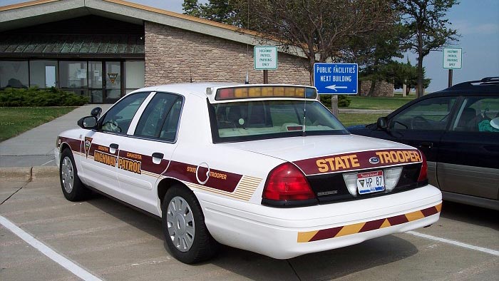 South Dakota police license plate