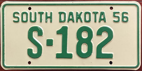 South Dakota  police license plate
