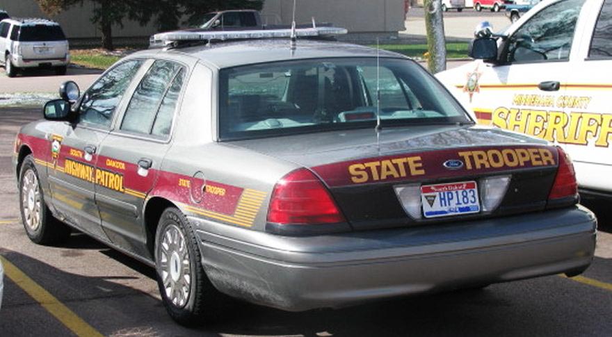 South Dakota police license plate