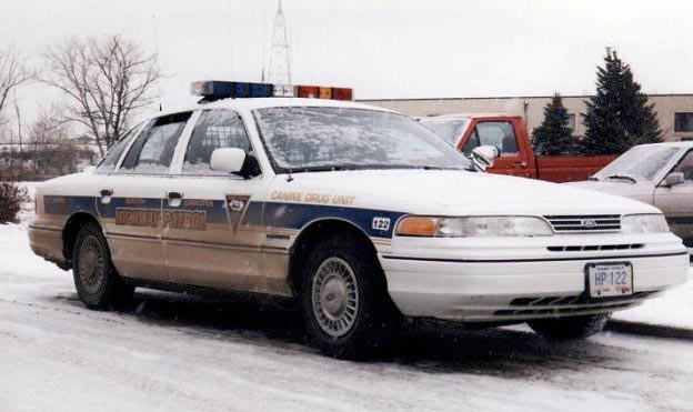 South Dakota police license plate