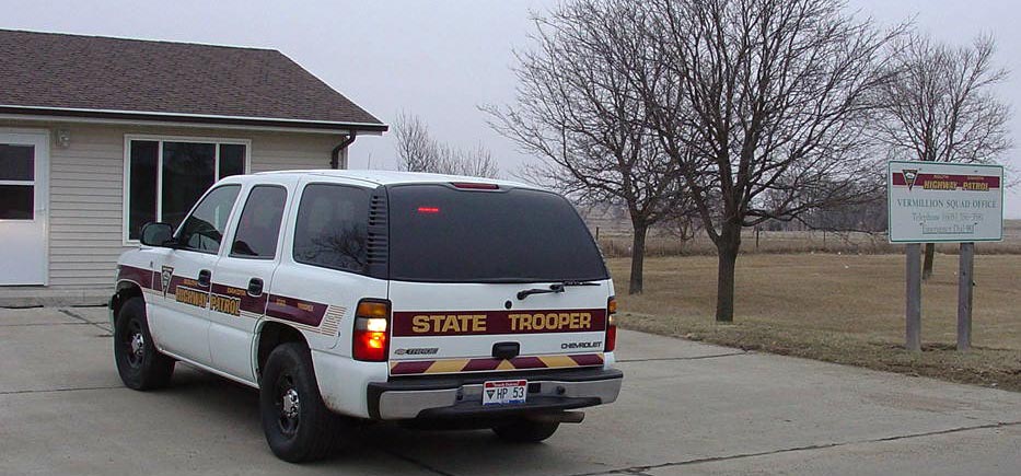 South Dakota police license plate
