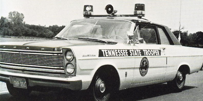 Tennessee police license plate image