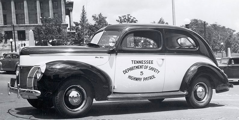 Tennessee police license plate image