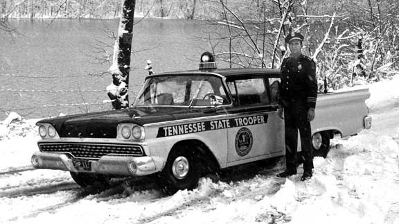 Tennessee police license plate image