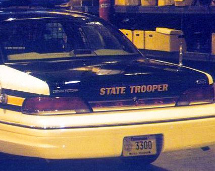 Tennessee police license plate image