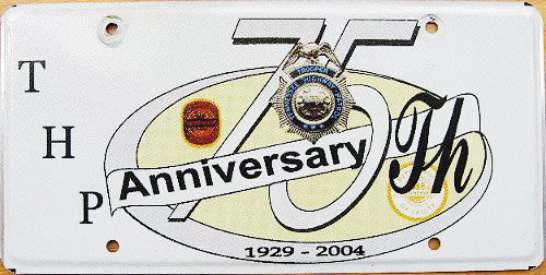 Tennessee  police license plate image