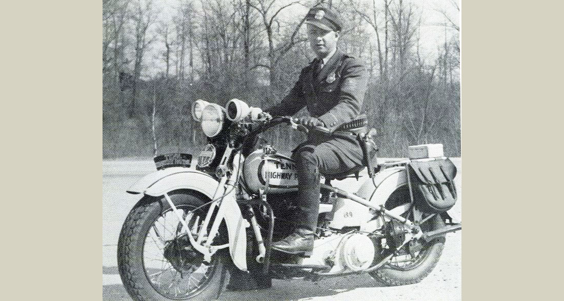 Tennessee police motorcycle and officer