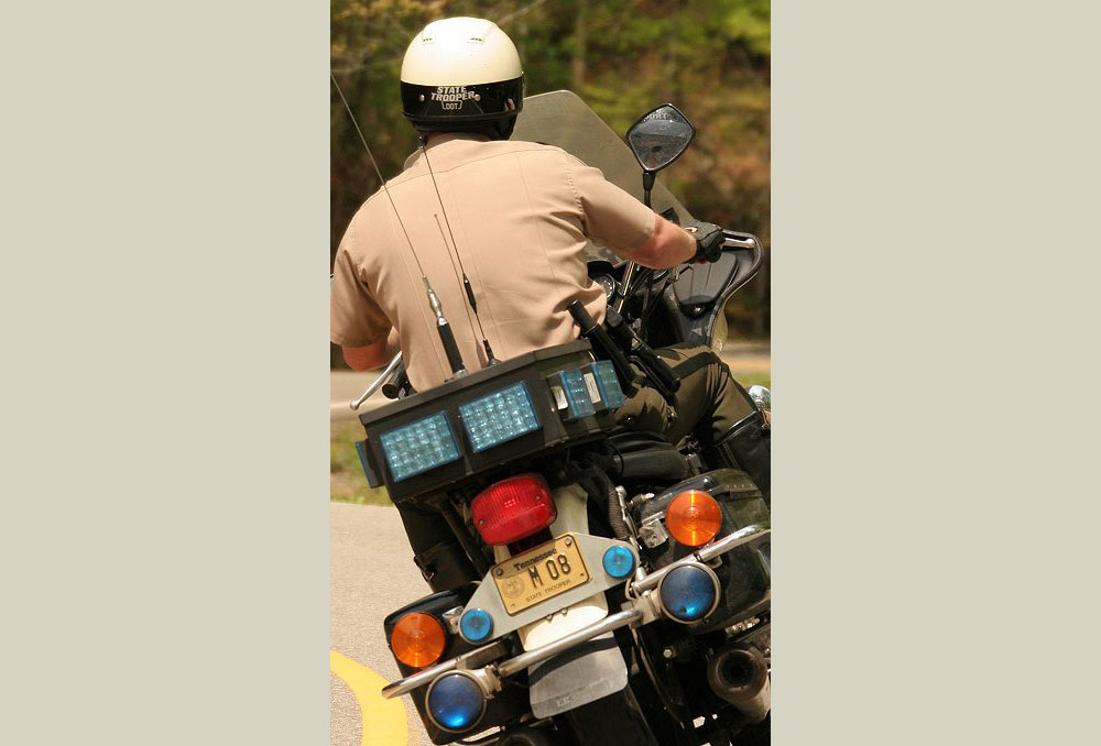 Tennessee police license plate image