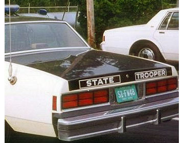 Tennessee police license plate image
