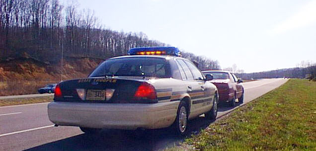 Tennessee police license plate image