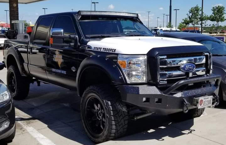 Texas  police license plate image