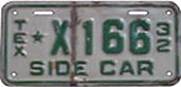 Texas  police license plate image