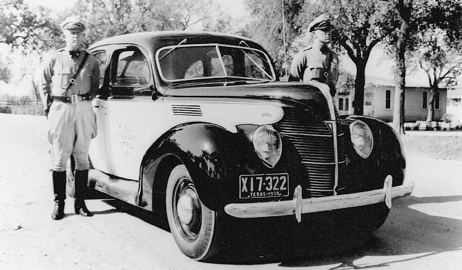 Texas police license plate image