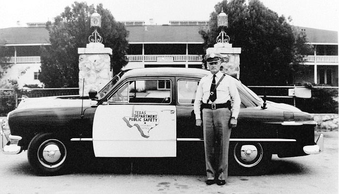 Texas police license plate image