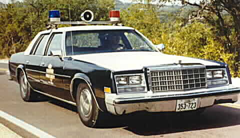 Texas police license plate image