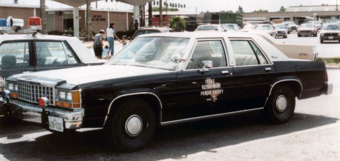 Texas police license plate image