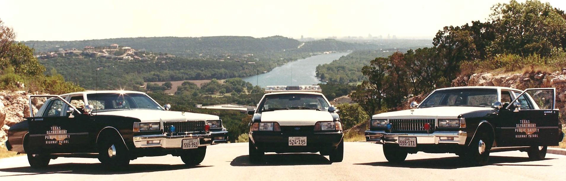 Texas police license plate image