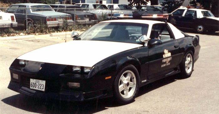 Texas police license plate image