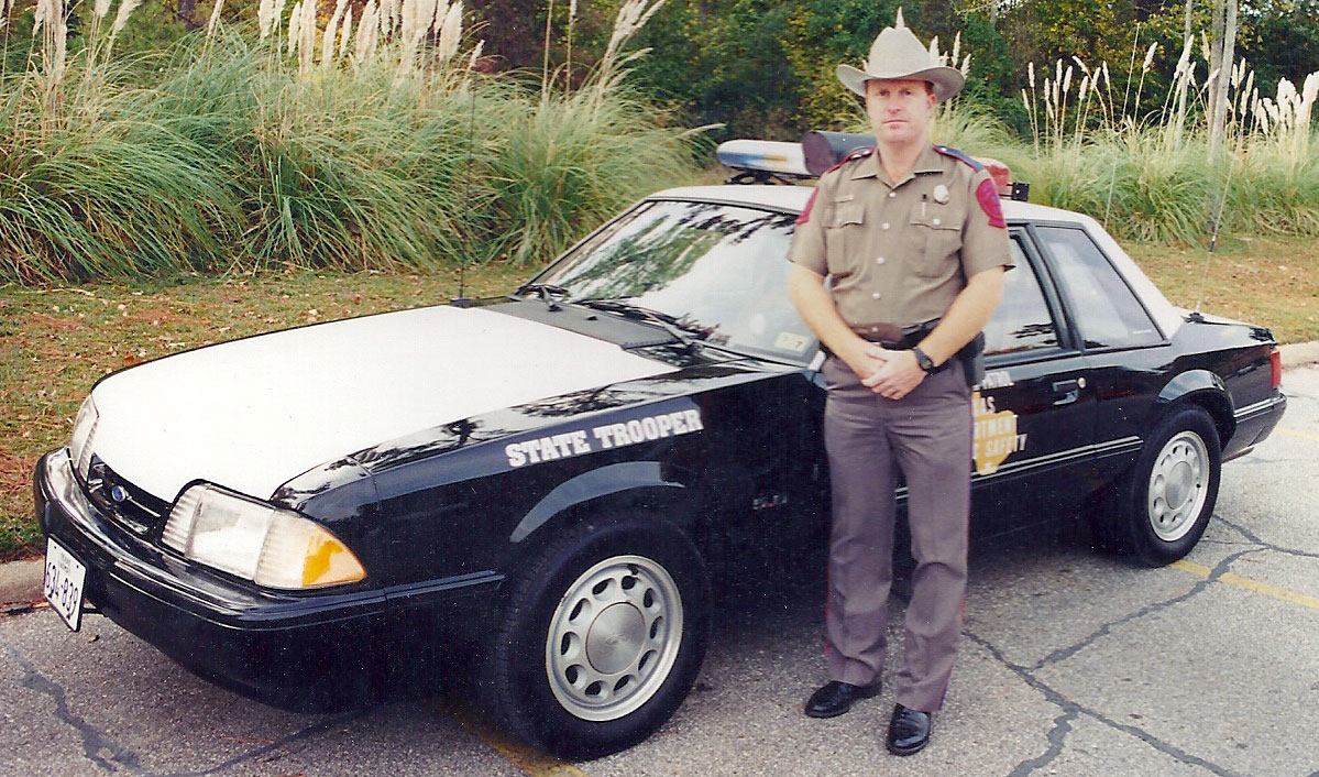 Texas police license plate image