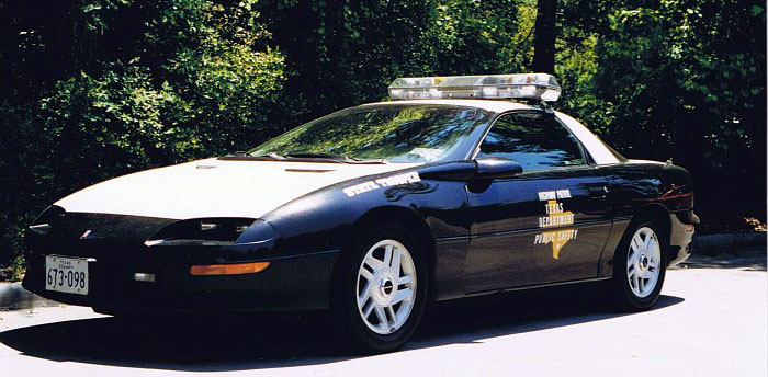 Texas police license plate image