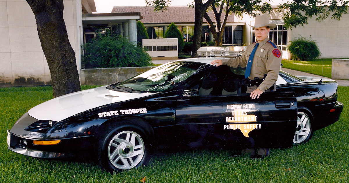 Texas police license plate image