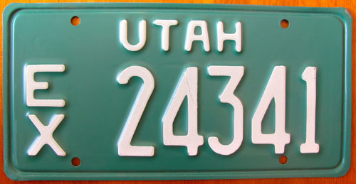 Utah  police license plate image