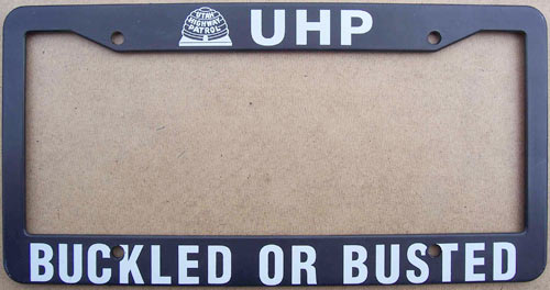 Utah  police license plate image