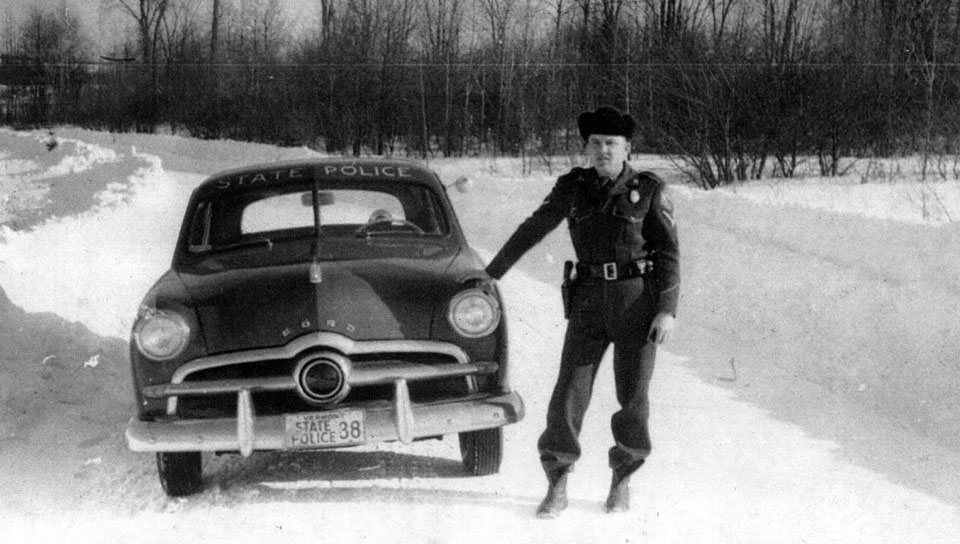 Vermont police license plate image
