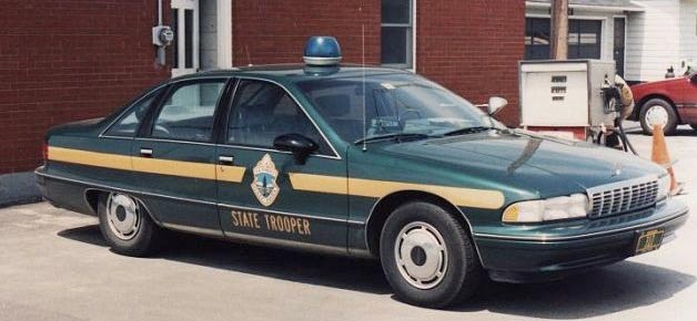 Vermont police license plate image