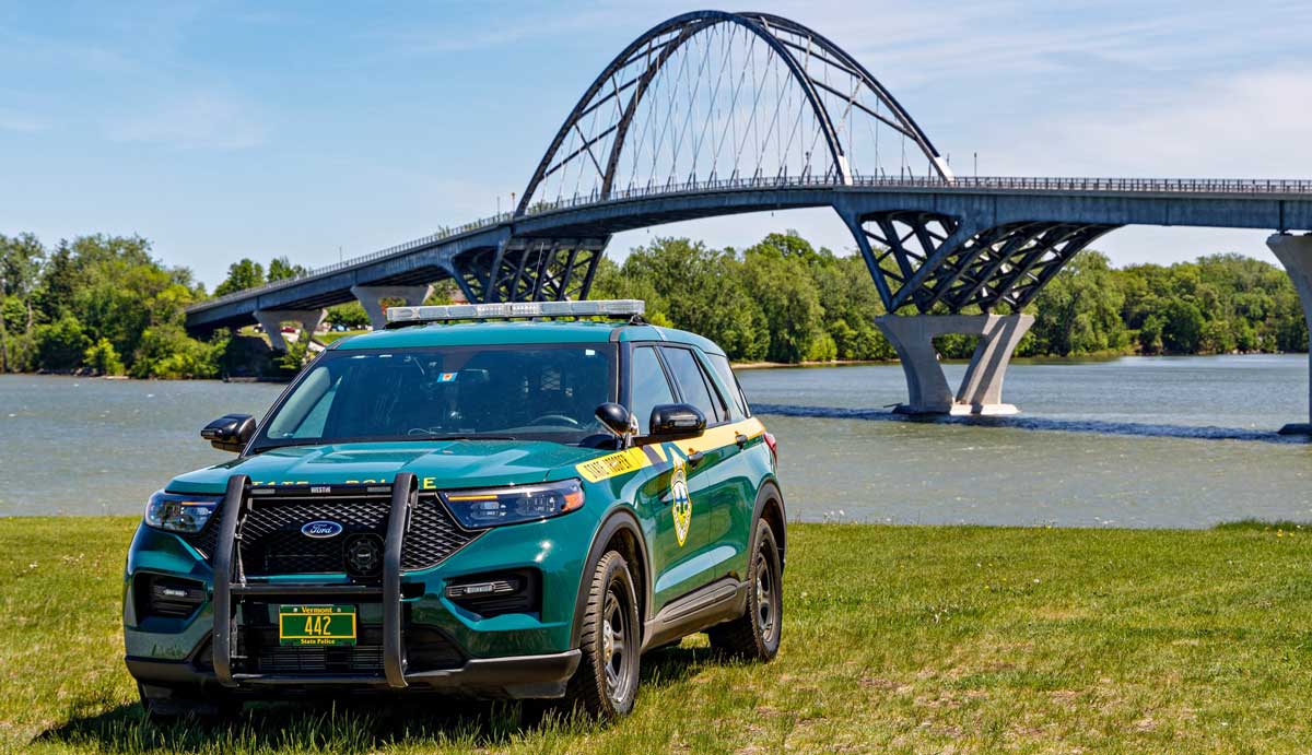 Vermont police car
