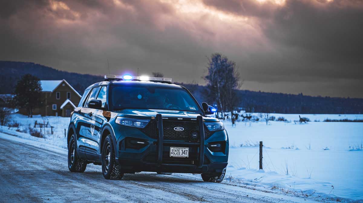 Vermont police car