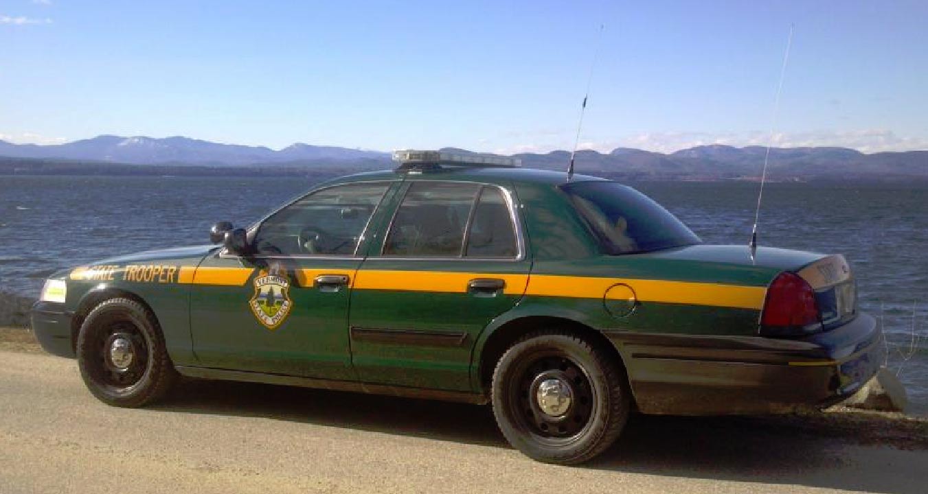 Vermont police license plate image