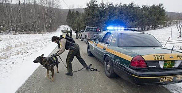 Vermont police license plate image