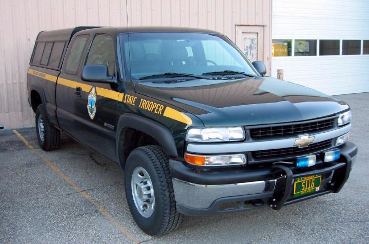 Vermont police license plate image
