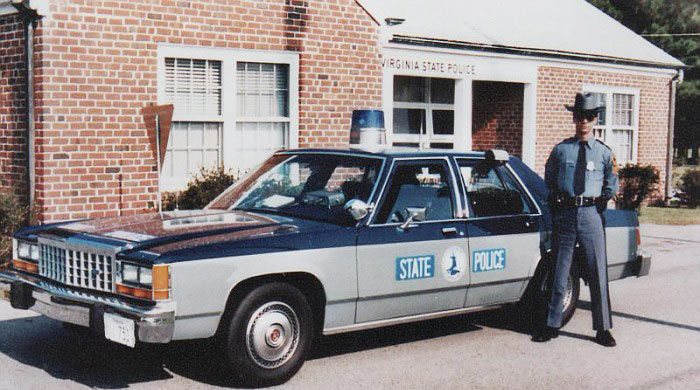 North  police license plate image