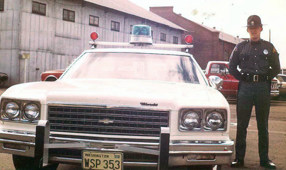 Washington police license plate image