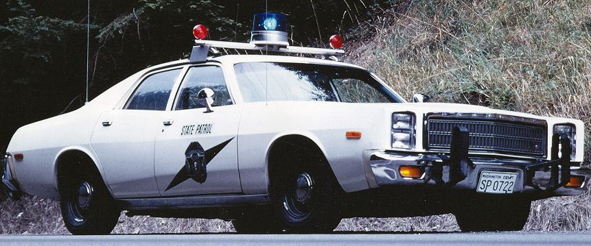 Washington police license plate image