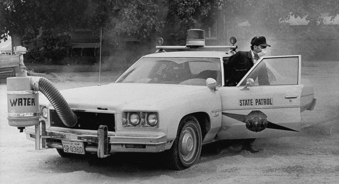 Washington  police license plate image