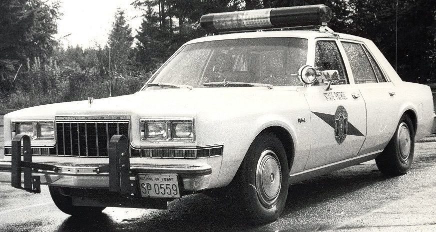 Washington police license plate image